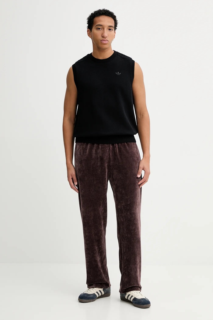 adidas pantaloni de trening All Szn Luxe JL6571 maro AW25