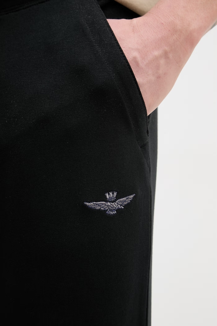 Spodnji del trenirke Aeronautica Militare črna PF0872UF00459