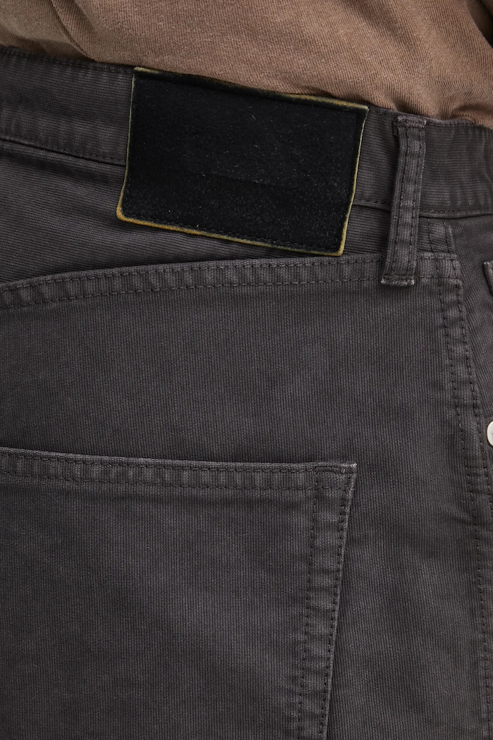 Visvim pantaloni in cotone fluxus 01 ex wide marrone 125105008001
