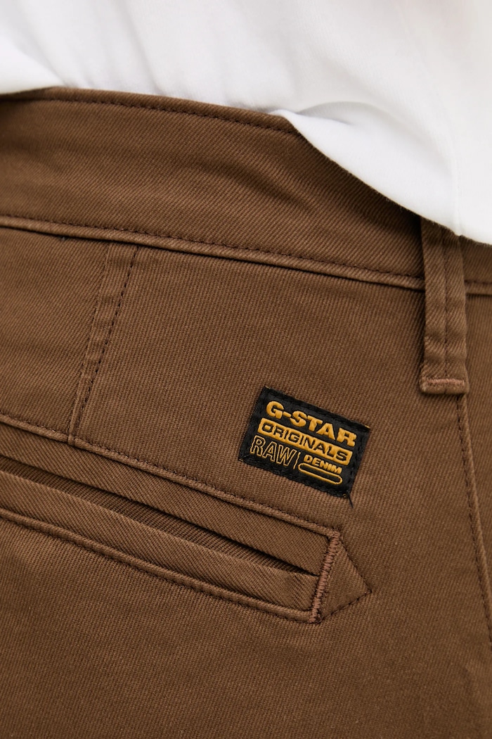 Kalhoty G-Star Skinny Chino 3.0 hnědá D25179.C105.9186