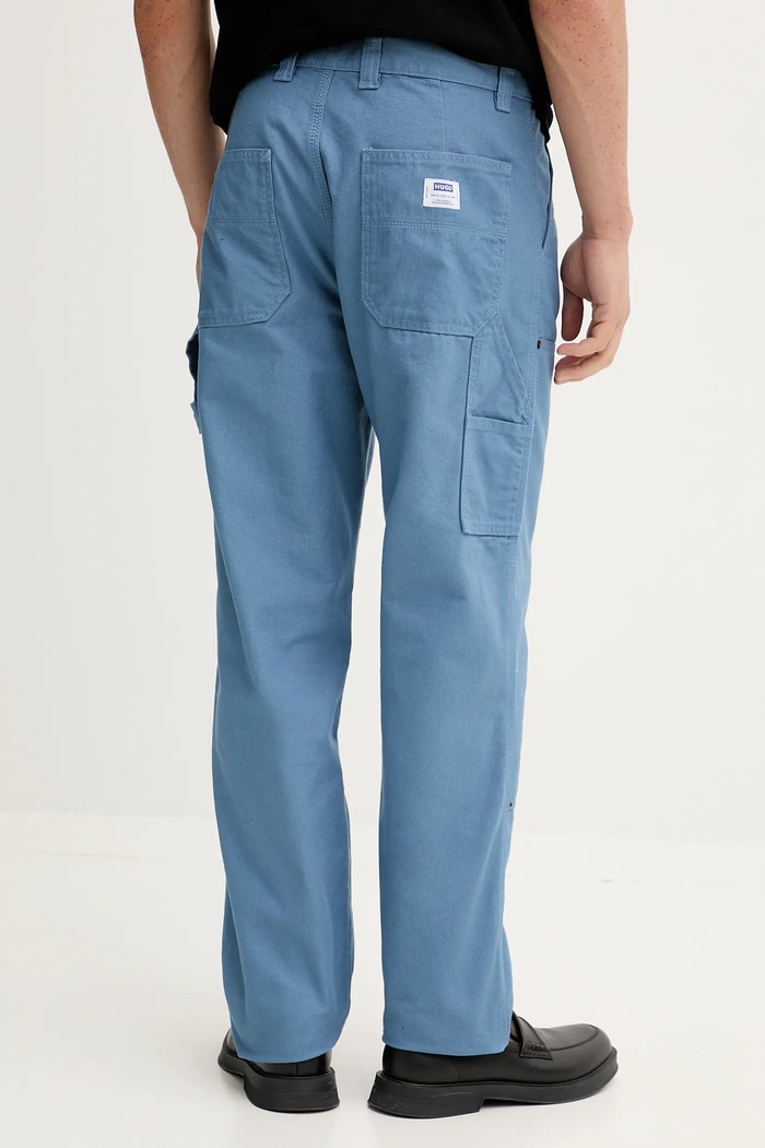 Ruházat Hugo Blue pamut nadrág 50546746 kék