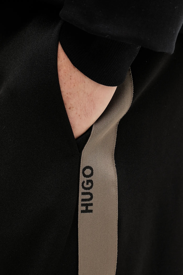 HUGO παντελόνι επίσημο ανδρικό Dolos μαύρο 50551351