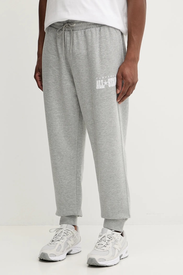 Converse pantaloni tuta melange grigio CVM5B161