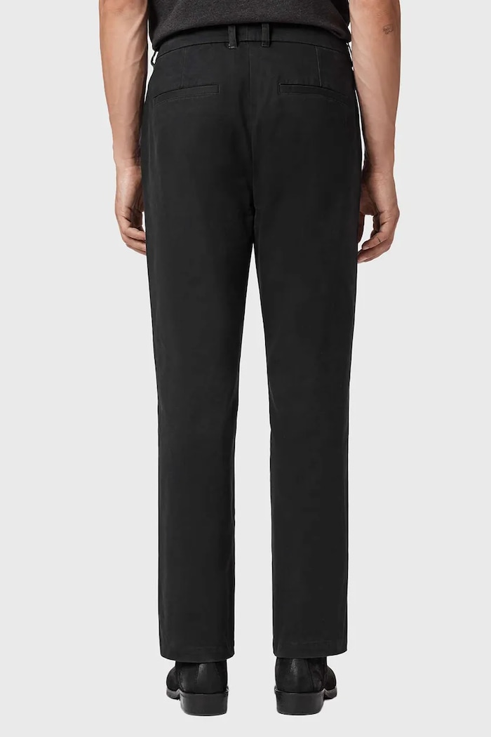 AllSaints spodnie bawełniane BECKLEY czarny M022TD