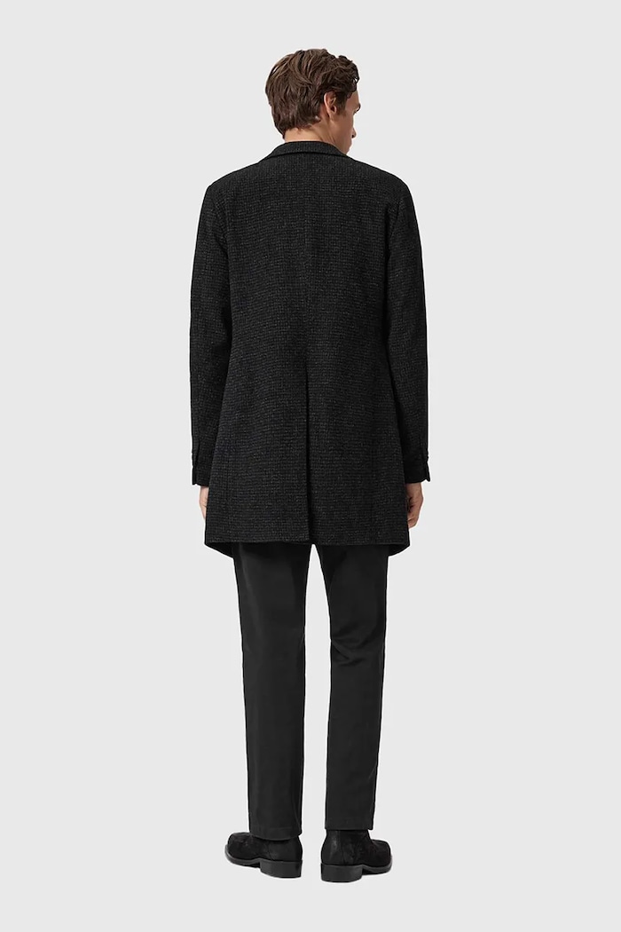 AllSaints spodnie bawełniane BECKLEY M022TD czarny