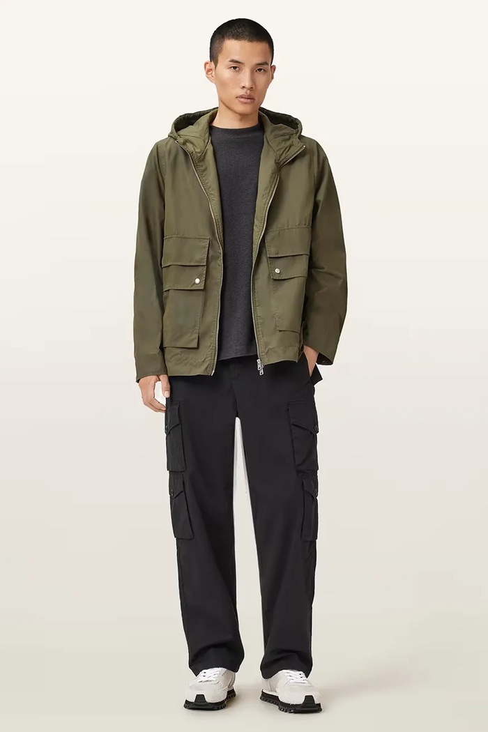 Nohavice AllSaints DECOY s elastanom čierna M029TC