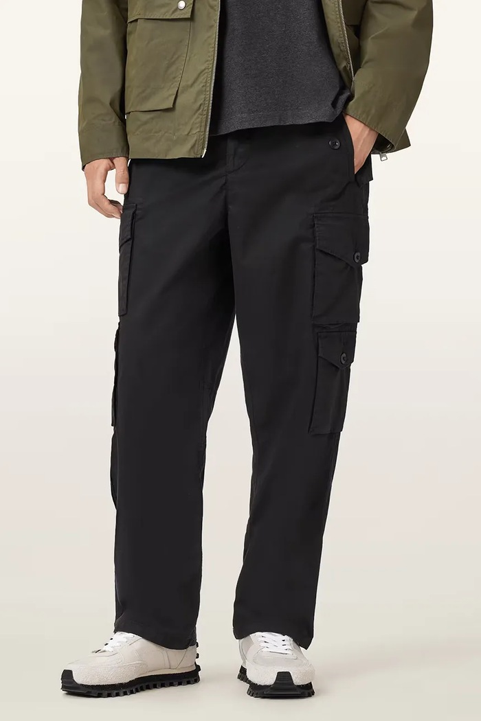 Nohavice AllSaints DECOY M029TC čierna AW25