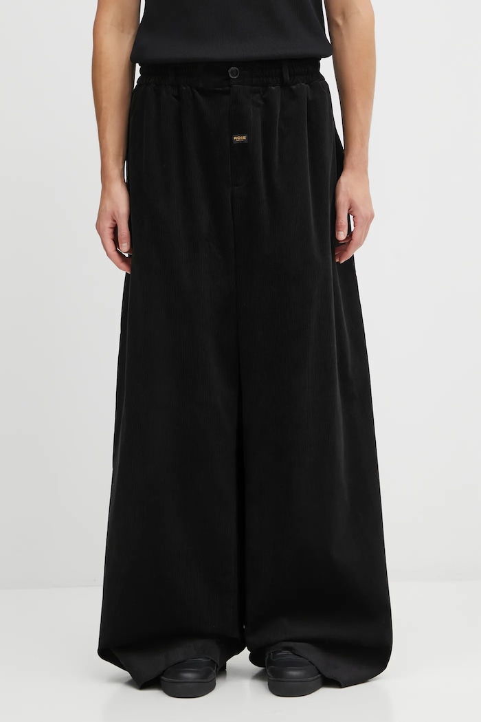 Martine Rose Pantaloni de catifea cord Extreme Wide Leg Tailored negru 853WP21001