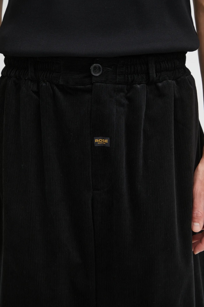 Pantaloni de catifea cord Extreme Wide Leg Tailored Martine Rose 853WP21001 negru