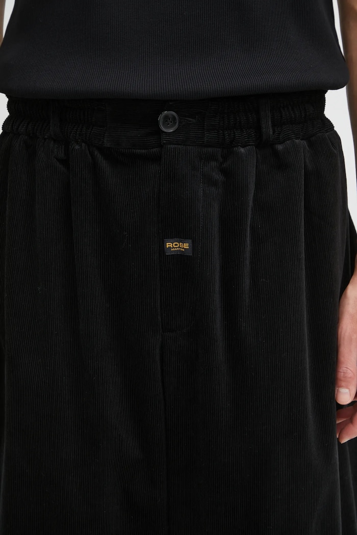 Pantaloni de catifea cord Extreme Wide Leg Tailored Martine Rose 853WP21001 negru