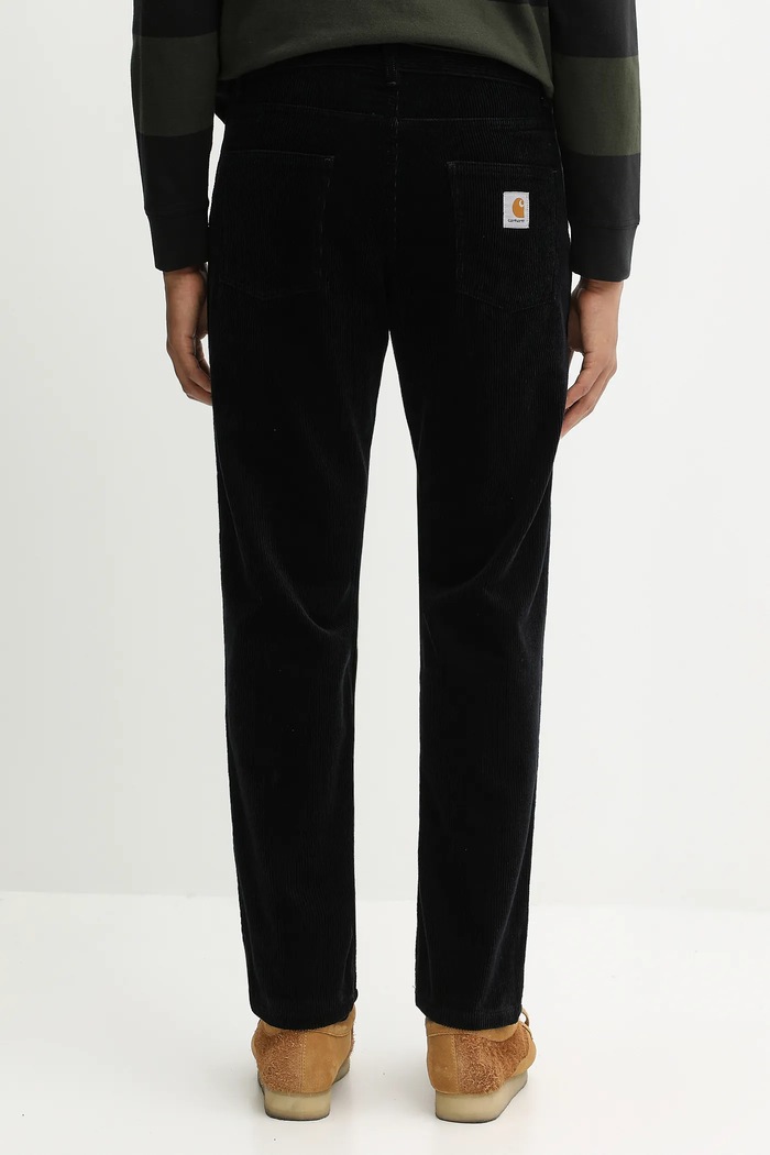 Clothing Carhartt WIP corduroy trousers Newel Pant I027232.1C02 navy