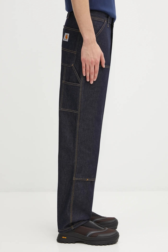 Джинси Carhartt WIP Double Knee Pant темно-синій I032699.101