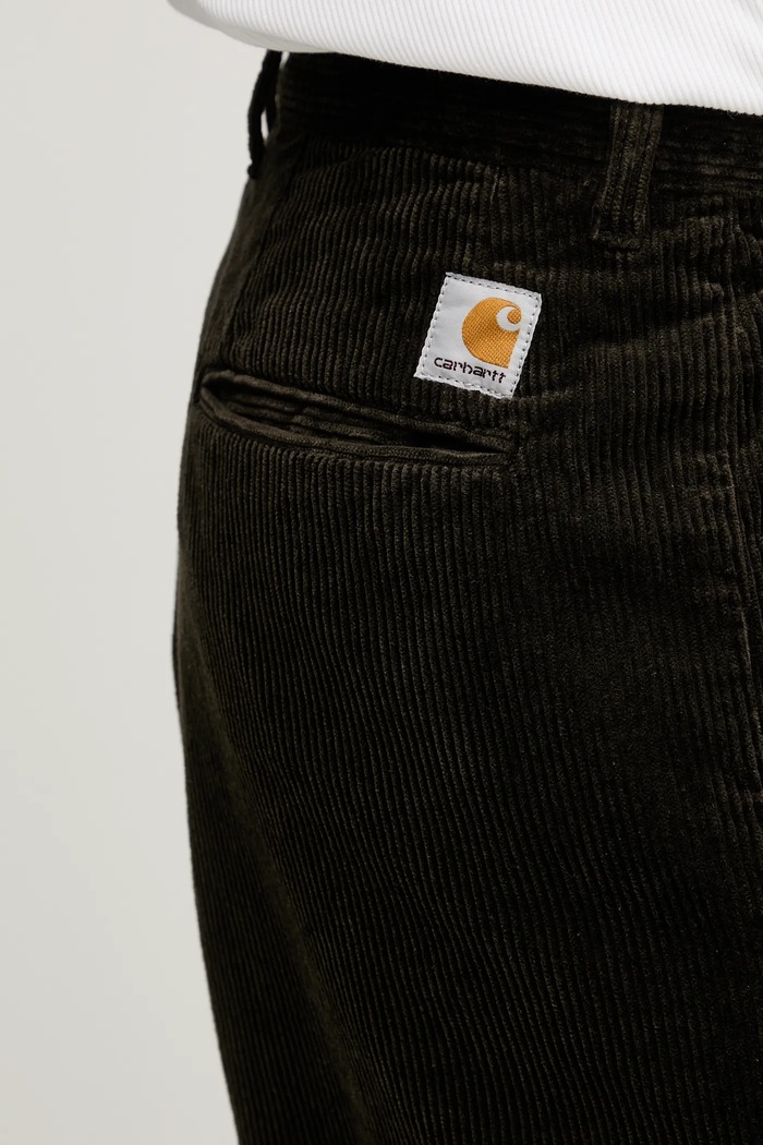 Βαμβακερό παντελόνι Carhartt WIP Evan Pant πράσινο I033757.4702