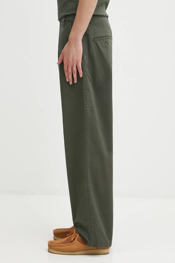 Carhartt WIP pantaloni in cotone Brady Pant I035655.2ZX06 verde AW25