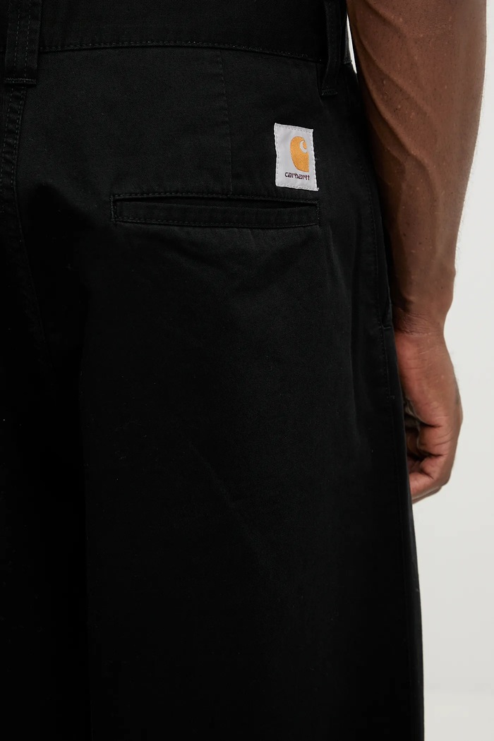Бавовняні штани Carhartt WIP Brady Pant чорний I035655.8906