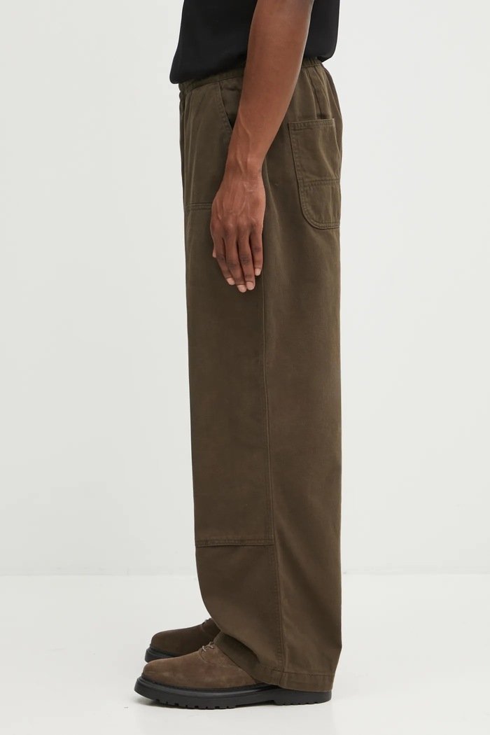 Памучен панталон Carhartt WIP Crawton Pant I035657.63GD зелен AW25