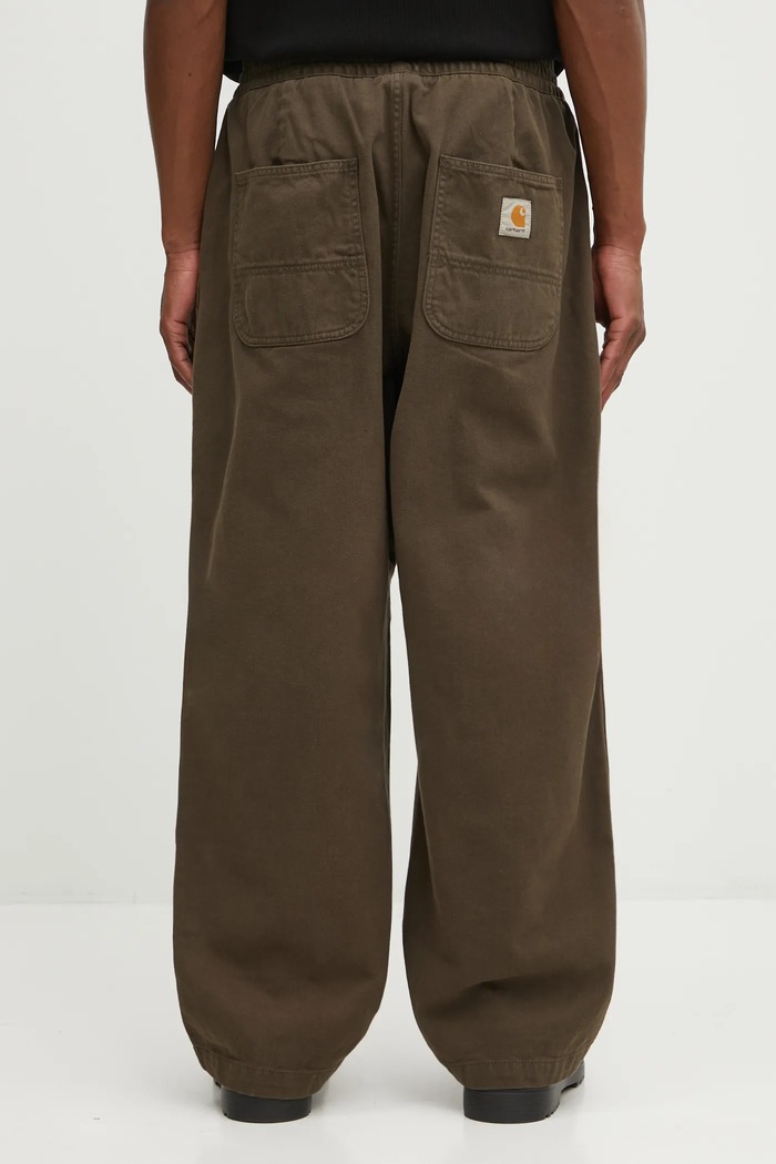 Дрехи Памучен панталон Carhartt WIP Crawton Pant I035657.63GD зелен