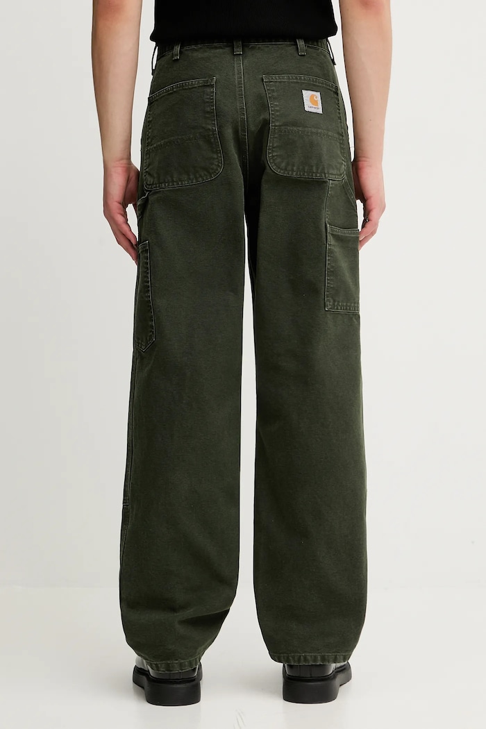 Ρούχα Βαμβακερό παντελόνι Carhartt WIP Double Knee Pant I034796.494O πράσινο