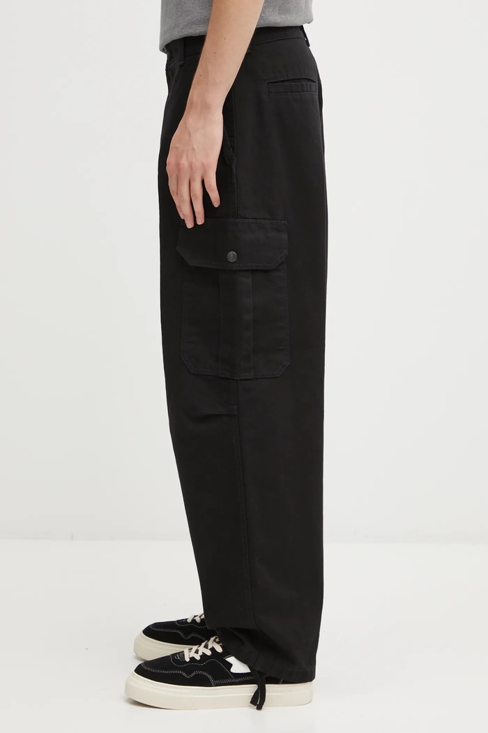 Pamučne hlače Carhartt WIP Stanton Cargo Pant I035656.8906 crna AW25