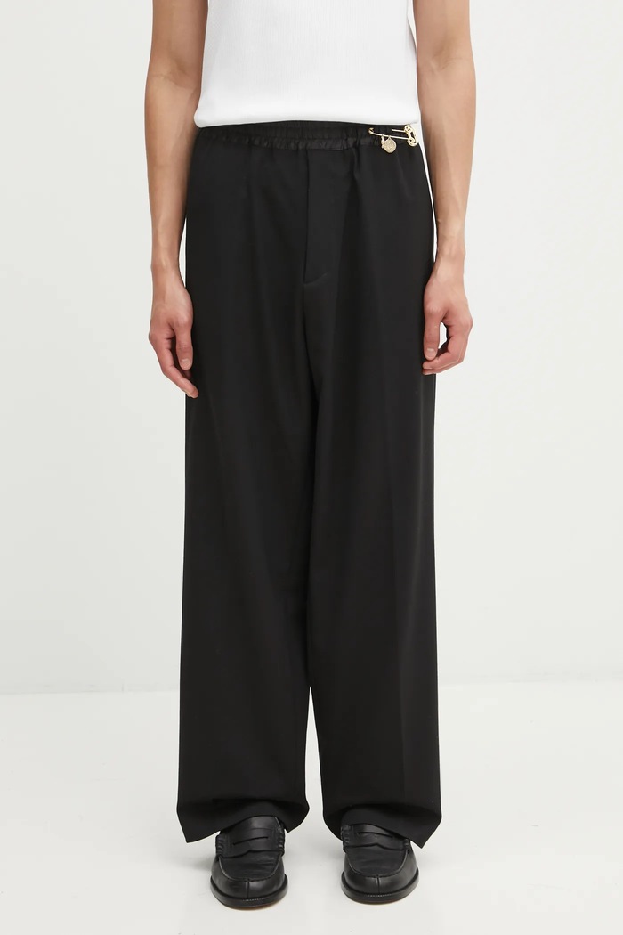 Kalhoty s příměsí vlny Aries Tailored Slacker Pant látka černá AR3020004
