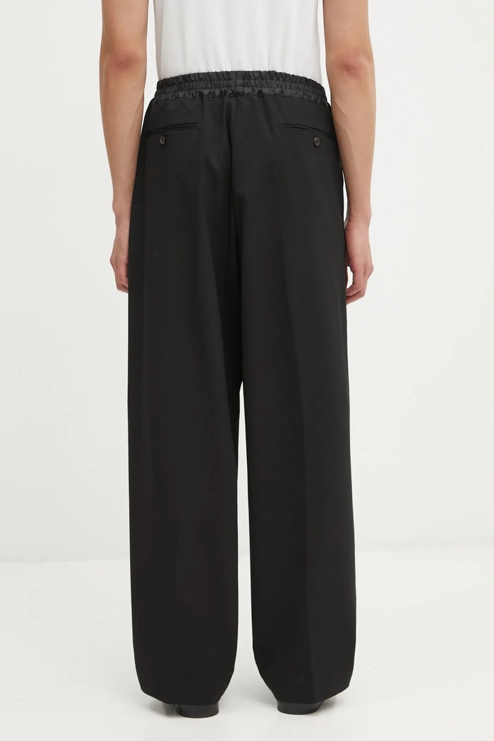 Ρούχα Παντελόνι με προσθήκη μαλλιού Aries Tailored Slacker Pant AR3020004 μαύρο
