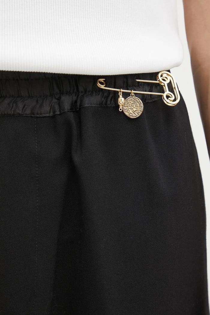Παντελόνι με προσθήκη μαλλιού Aries Tailored Slacker Pant μαύρο AR3020004