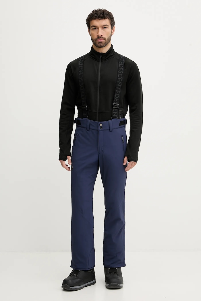 Descente spodnie narciarskie SWISS PANTS tkanina granatowy DW5FLP01MU