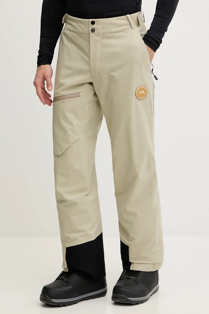 Lyžiarske nohavice Descente LIGHT INSULATED PANTS Marco Odermatt nášivka béžová DW5FLP32MU