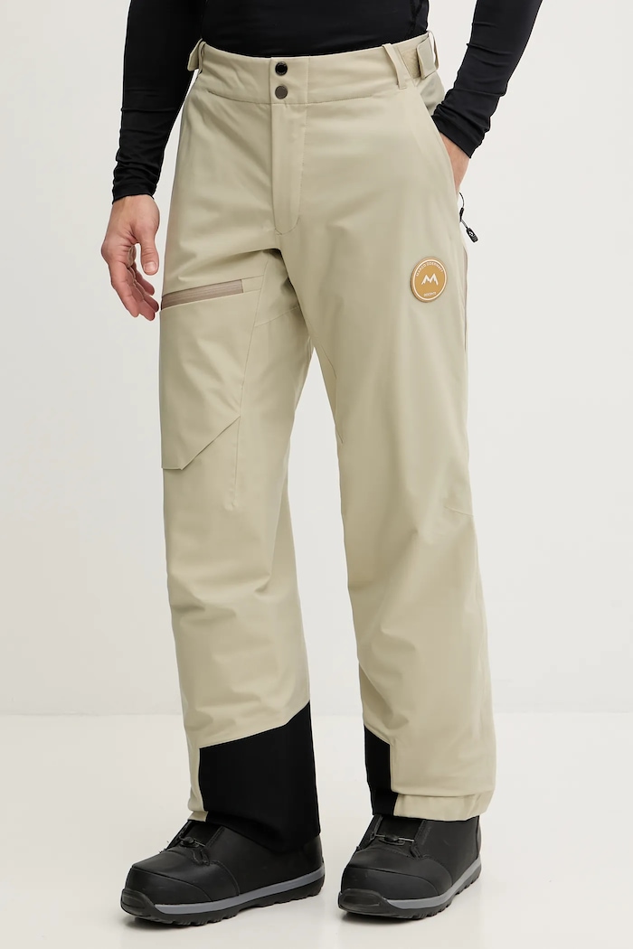 Lyžiarske nohavice Descente LIGHT INSULATED PANTS Marco Odermatt nášivka béžová DW5FLP32MU