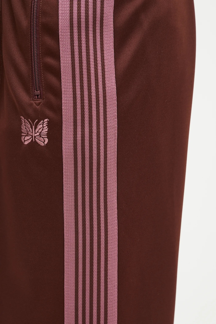 Спортен панталон Needles Track Pant RW316 кафяв