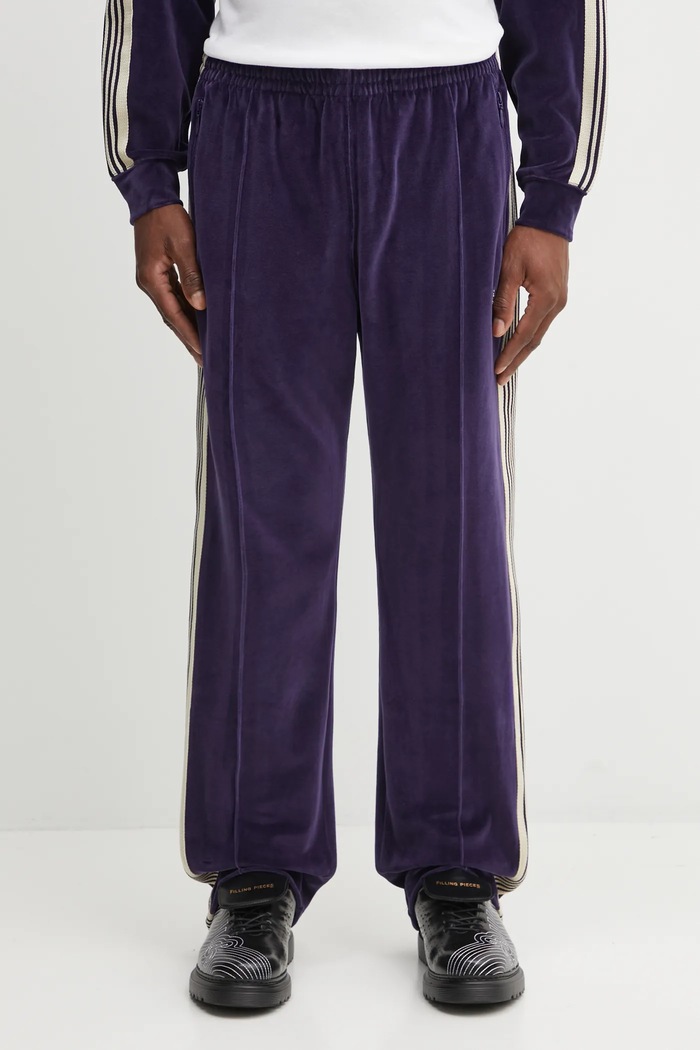 Спортен панталон Needles Narrow Track Pant RW325 тъмносин AW25