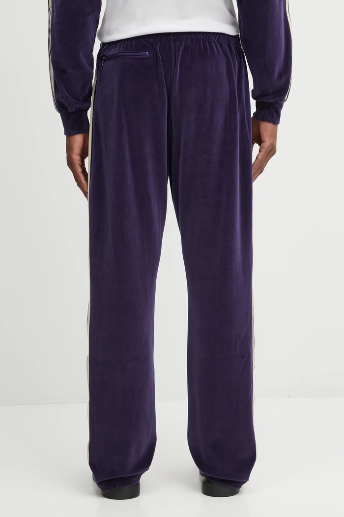 Дрехи Спортен панталон Needles Narrow Track Pant RW325 тъмносин