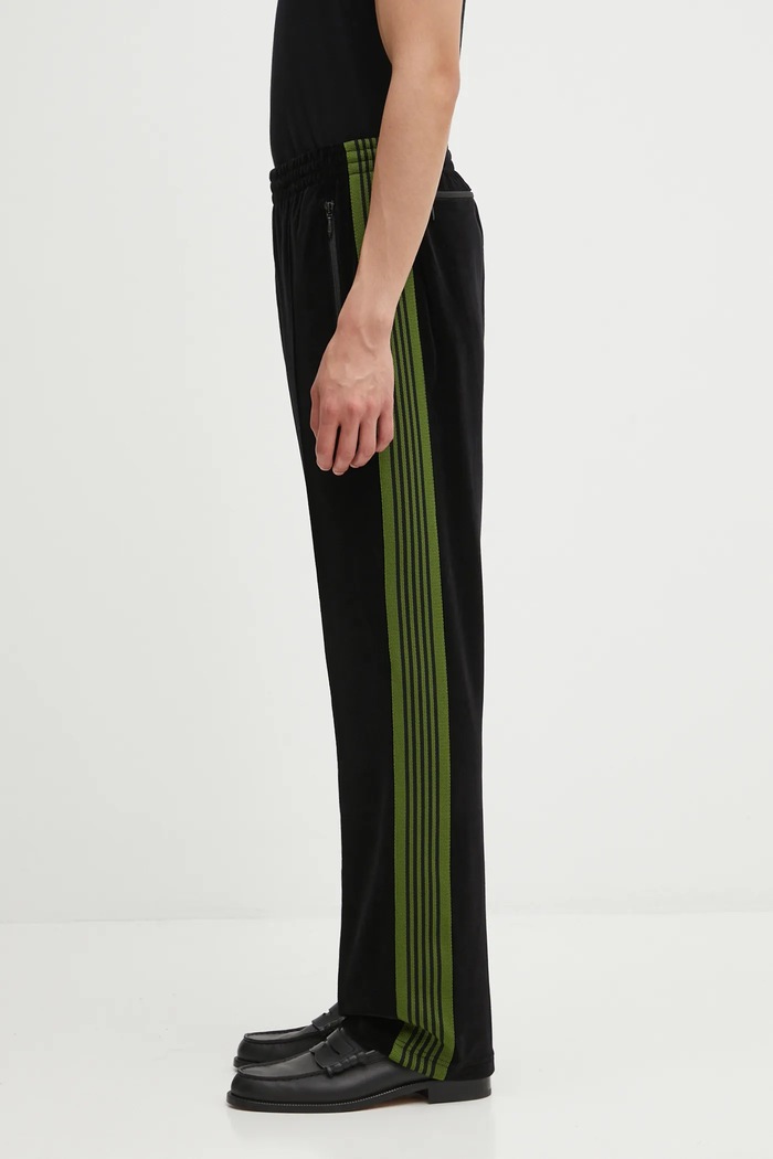 Спортен панталон Needles Narrow Track Pant щампа черен RW325