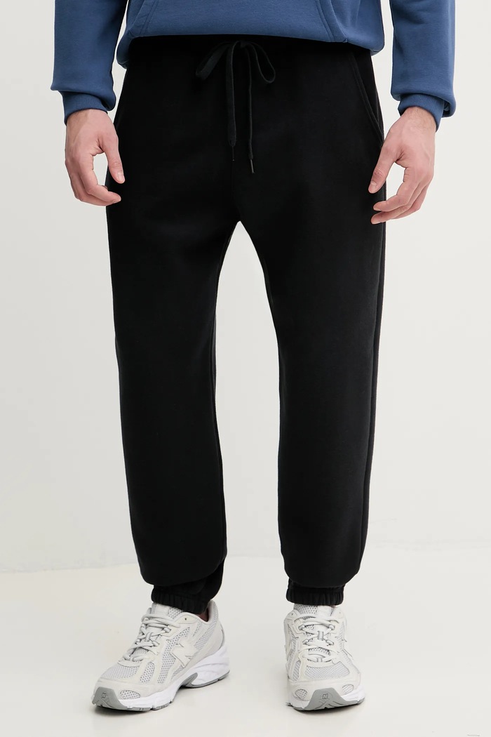 Hollister Co. pantaloni de trening tricotaj negru KI334.5077.900