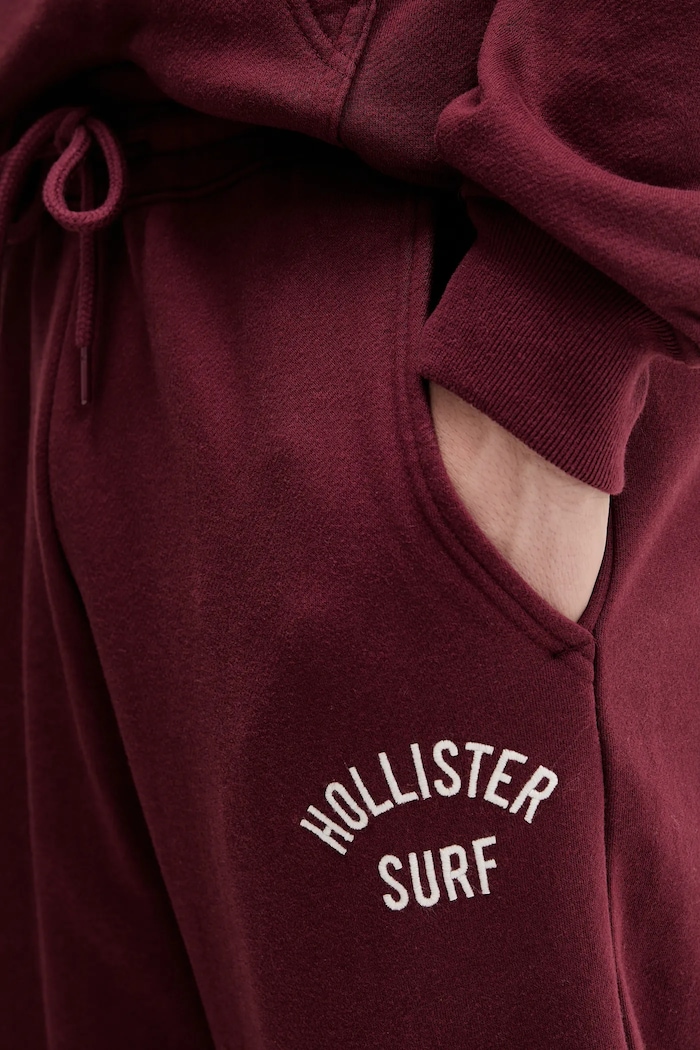 Παντελόνι φόρμας Hollister Co. μπορντό KI334.5170.576