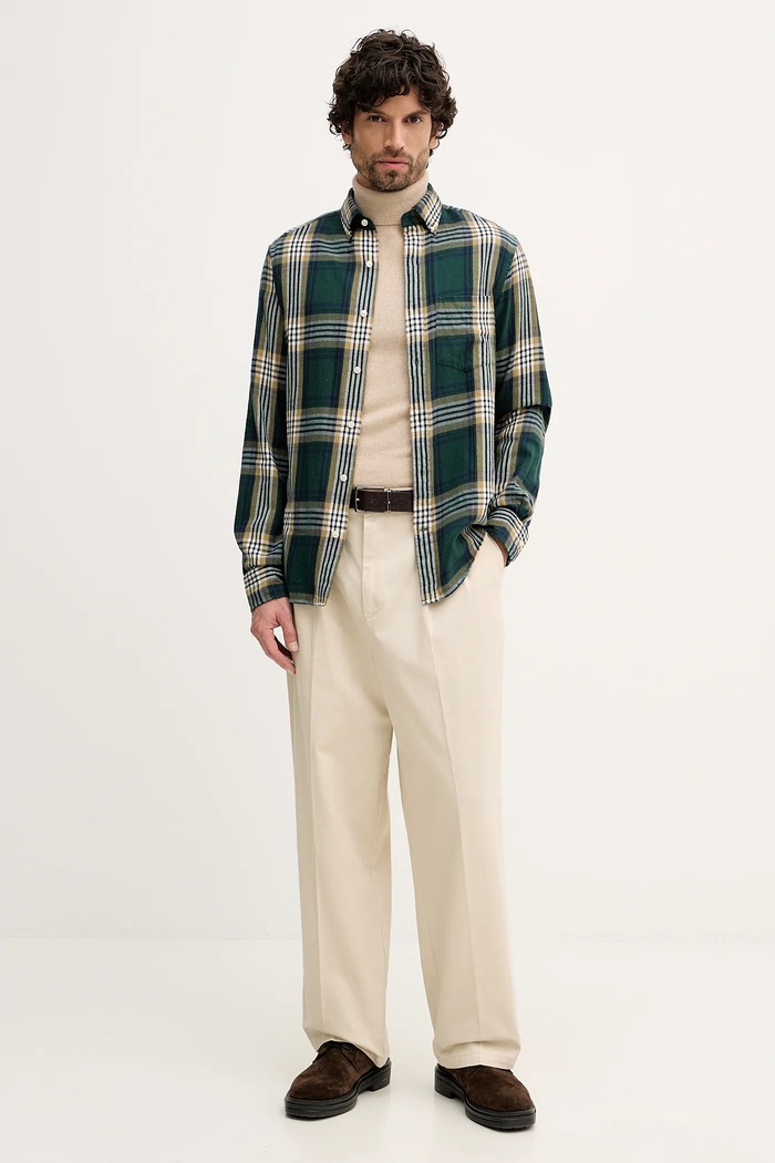United Colors of Benetton spodnie bawełniane 4XVTUF05U beżowy AW25