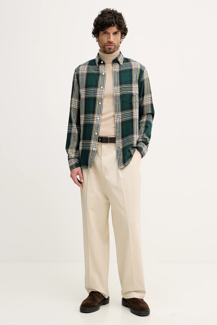 United Colors of Benetton spodnie bawełniane 4XVTUF05U beżowy AW25
