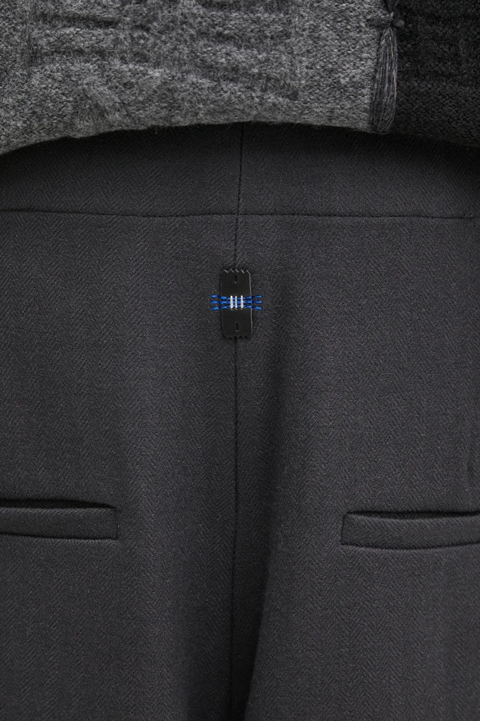 Ader Error wool trousers SLACKS gray BO01FWSA0202GR