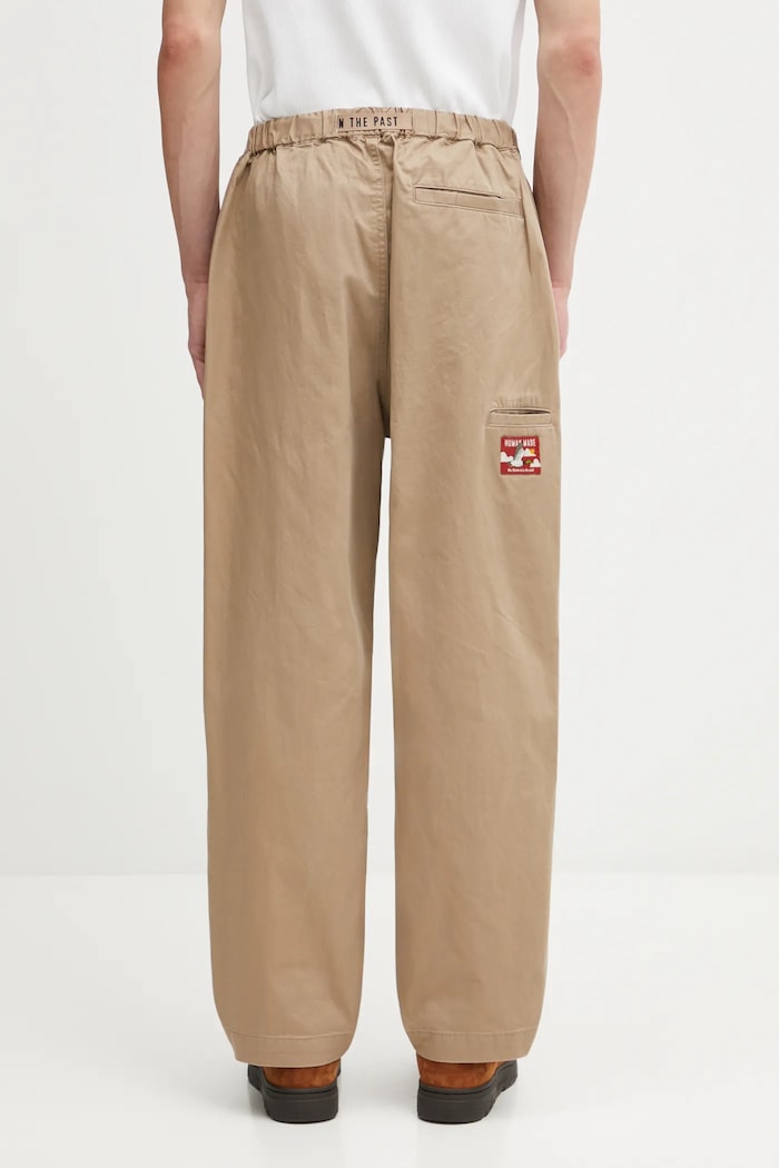 Дрехи Памучен панталон Human Made WOVEN PANTS HM30PT012 бежов