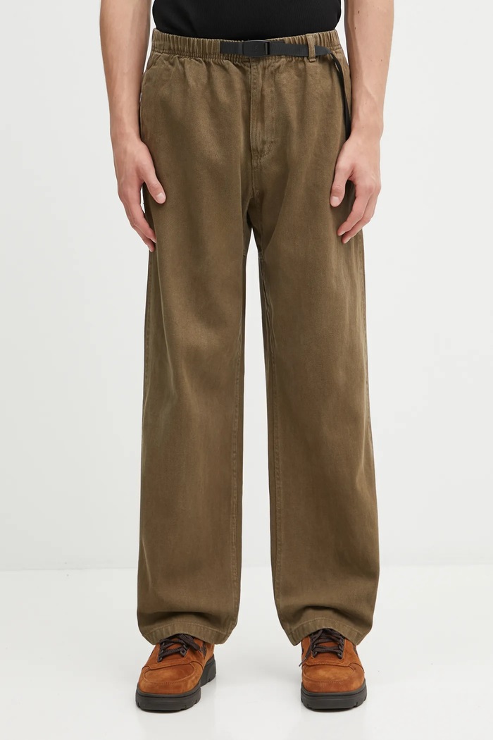 Брюки Gramicci Hemp Straight Fit прямой зелёный G5FM.P140