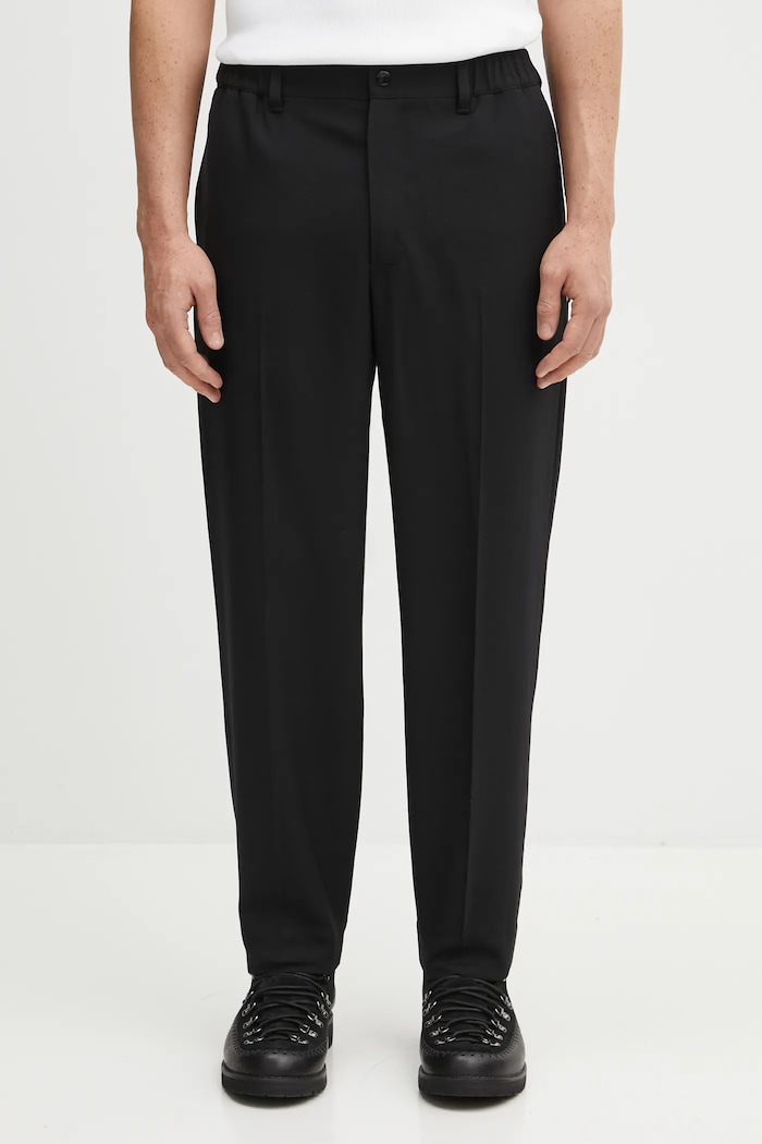 NEIGHBORHOOD trousers with wool blend TAPERED SILHOUETTE straight black 252ZANH.PTM03