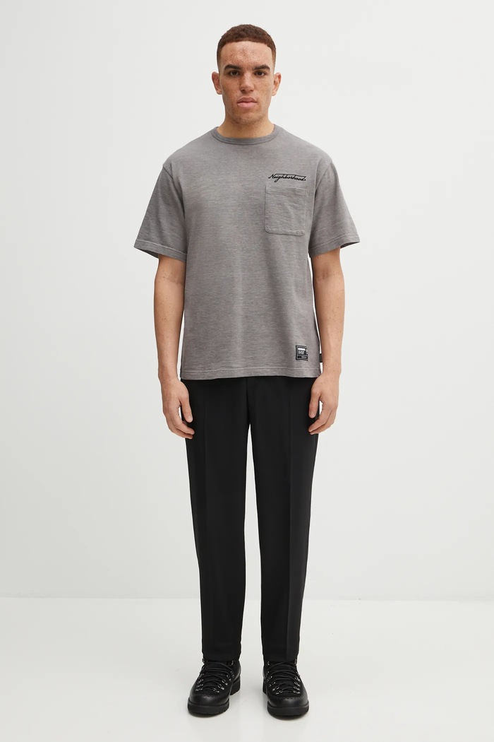 NEIGHBORHOOD trousers with wool blend TAPERED SILHOUETTE 252ZANH.PTM03 black