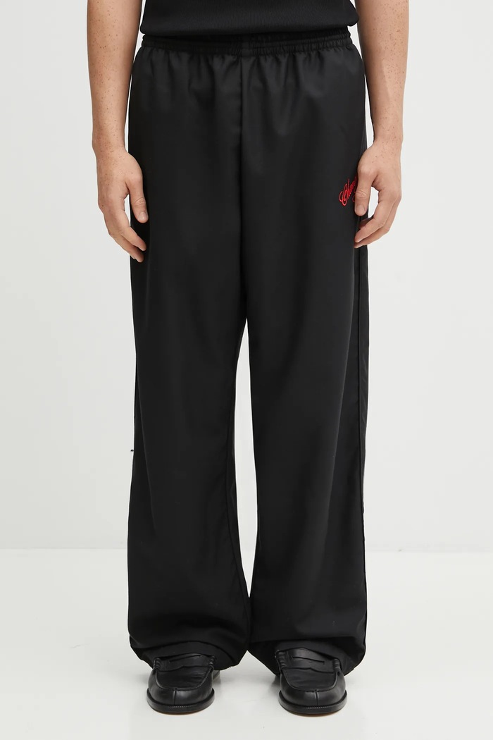 Willy Chavarria wool trousers Ruff Rider fabric black WCBTM0067.001