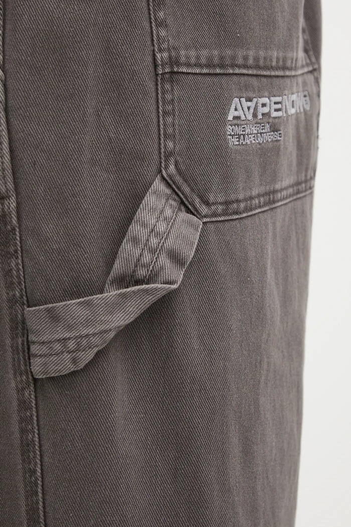 Хлопковые брюки AAPE Now серый AAPPTMC629XXP