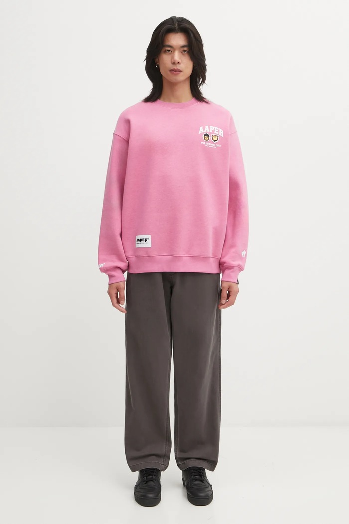 Хлопковые брюки AAPE Now AAPPTMC629XXP серый