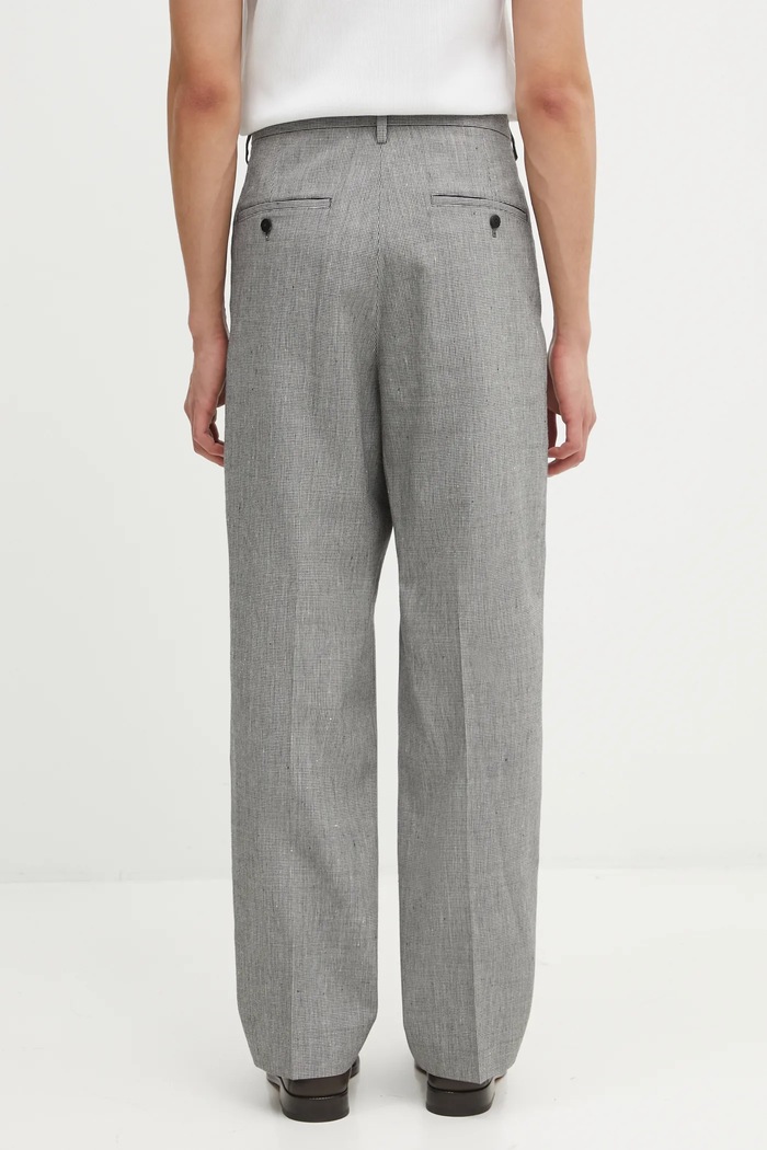 Одежда Брюки с добавлением шерсти Visvim WIDE SLACKS SANTOME 125205008015 чёрный