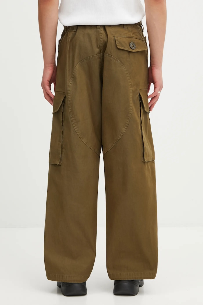 Îmbrăcăminte Human Made pantaloni de bumbac AIR FORCE HM30PT007 verde