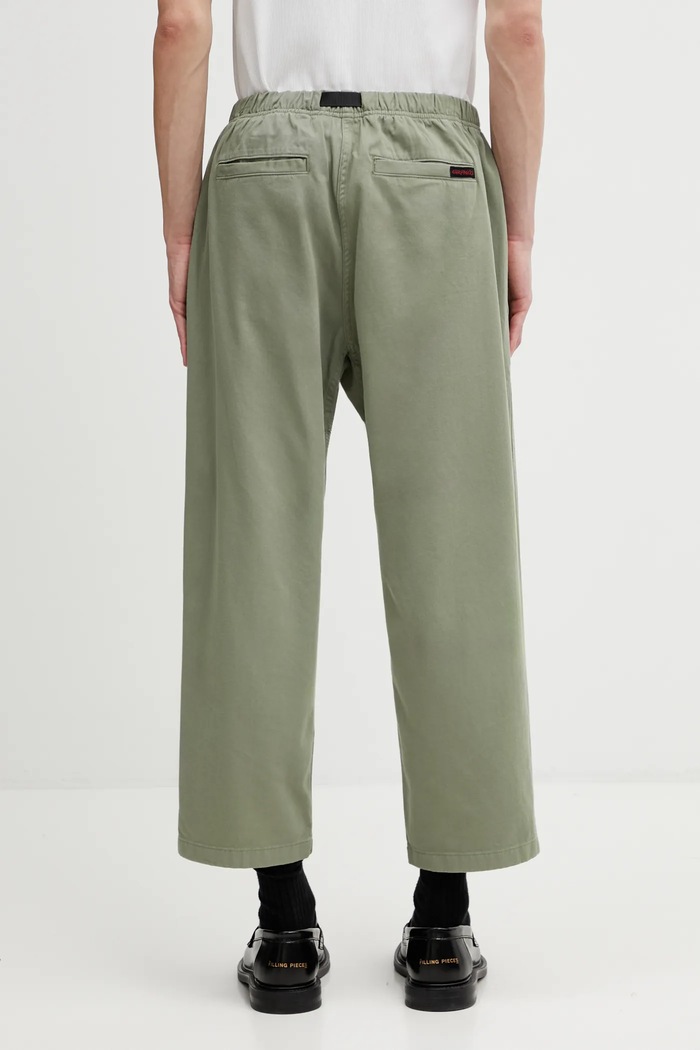 Oblečení Gramicci LOOSE TAPERED PANT kalhoty bavlněné pánské G103.OGT. zelená