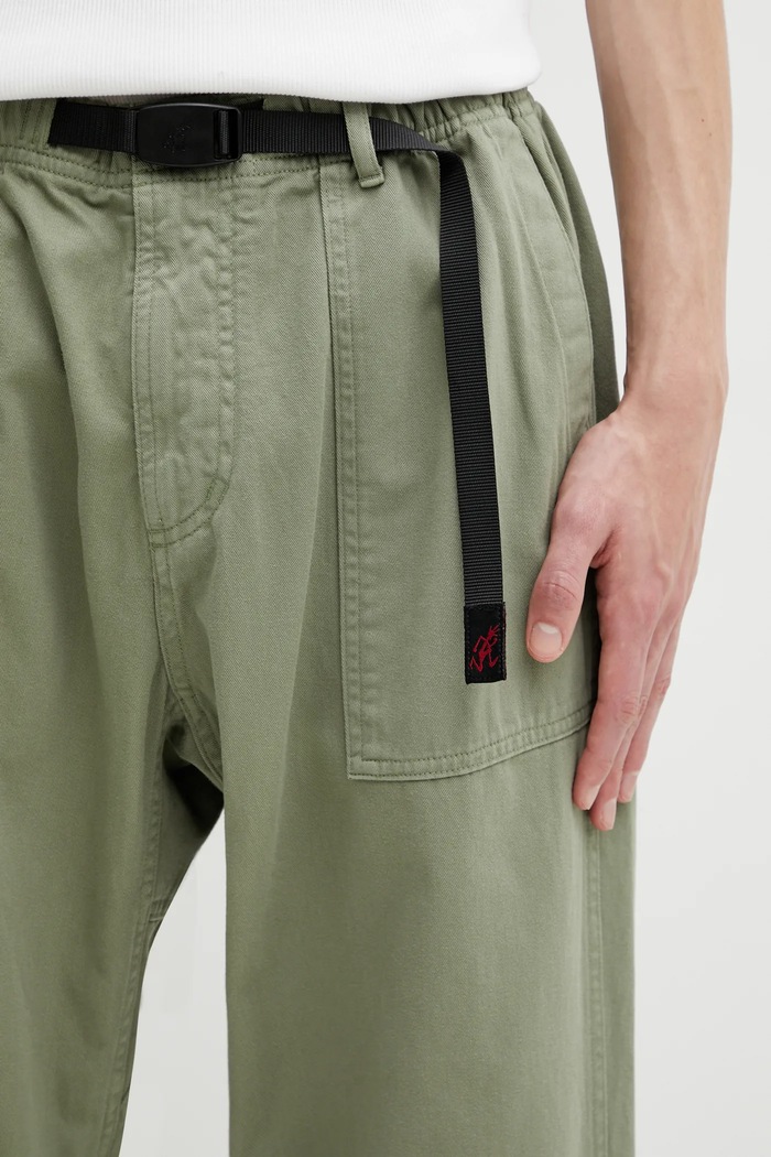 Gramicci LOOSE TAPERED PANT kalhoty bavlněné pánské zelená G103.OGT.