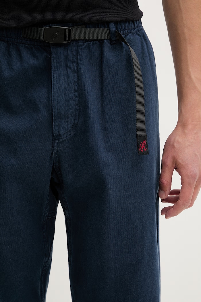 Gramicci nohavice regular pánske bavlnené GRAMICCI PANT STRAIGHT FIT tmavomodrá G116.OGT.